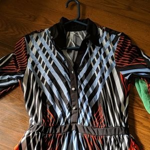 Long sleeve retro dress